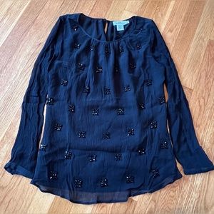 Vineyard Vines Gorgeous Black Shirt with Jewels